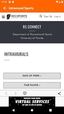 UF RecSports android App screenshot 2